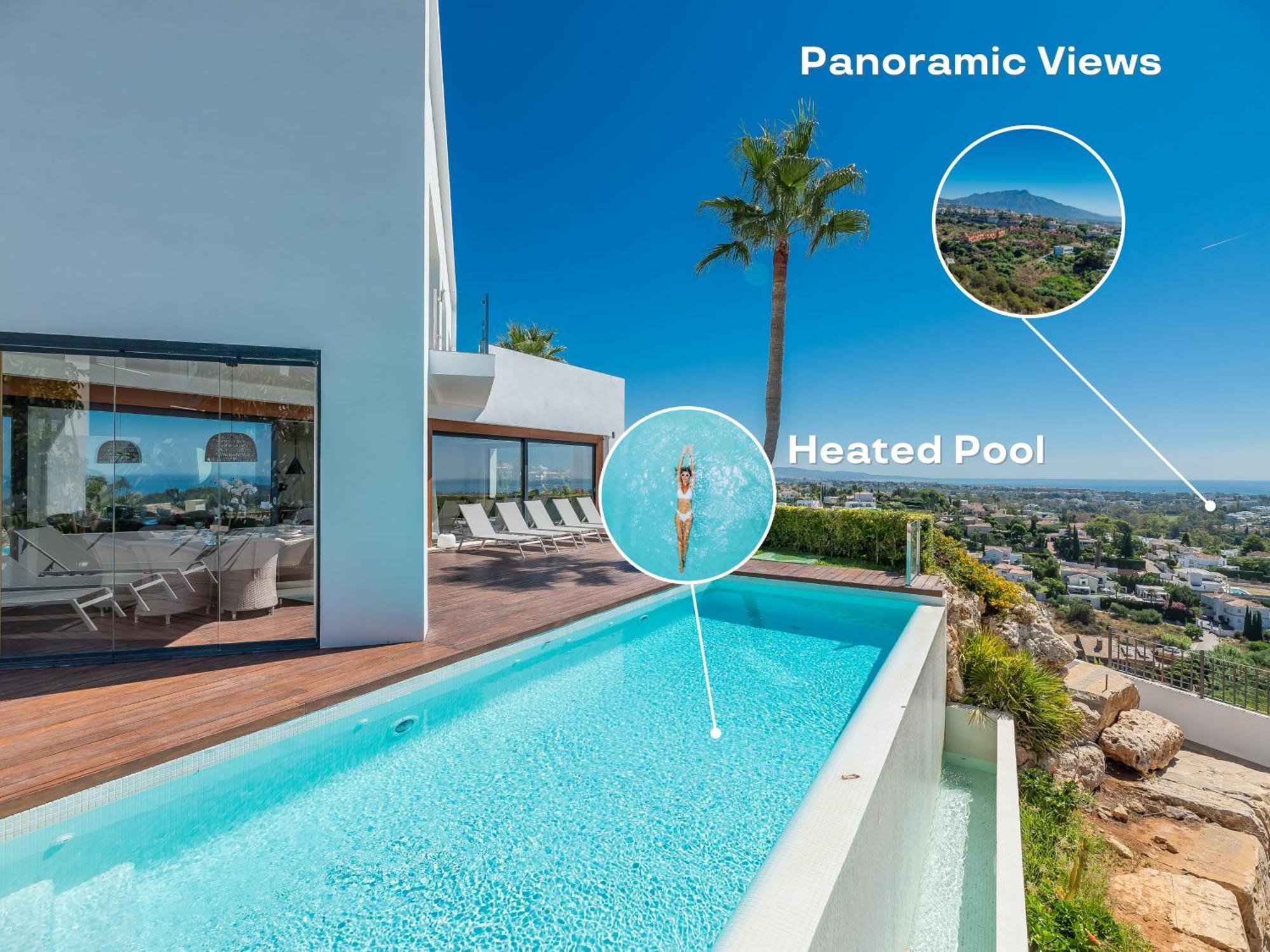 Vacation Marbella I Villa Paraiso The View, Infinity Heated Pool, Sea View, 24-7 Security, Golf Courses Estepona Esterno foto